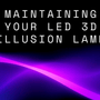 How to Care for and Maintain your LED 3D Illusion Lamp by Dimension Lamps. Blog Image.