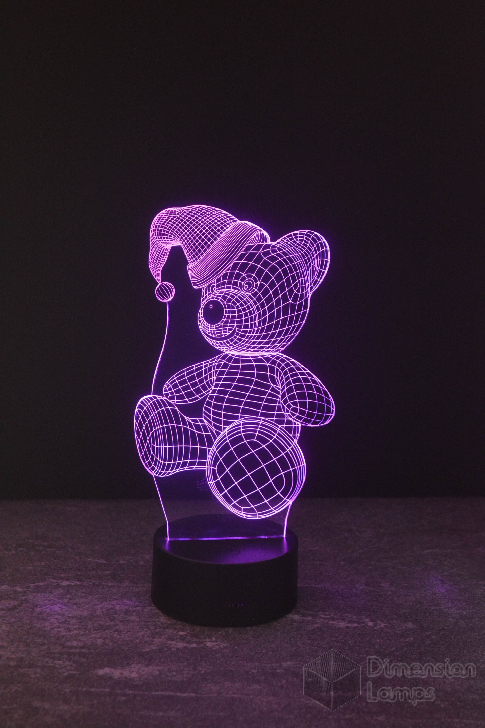 Teddy bear themed 3D night lights