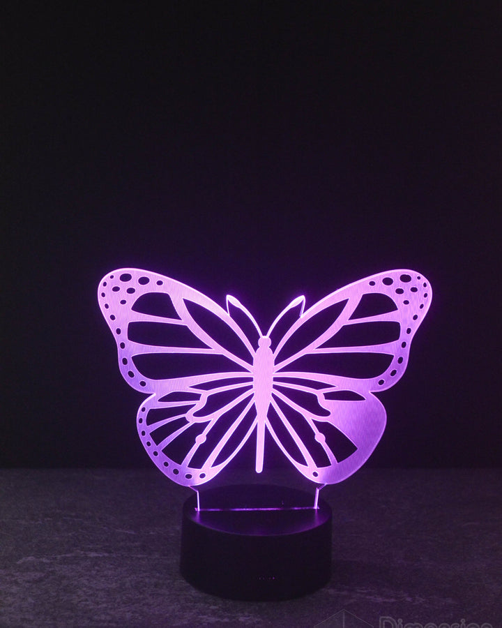 Butterfly theme 3d illusion lamp collection