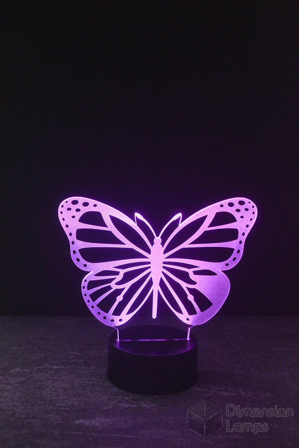 Butterfly theme 3d illusion lamp collection