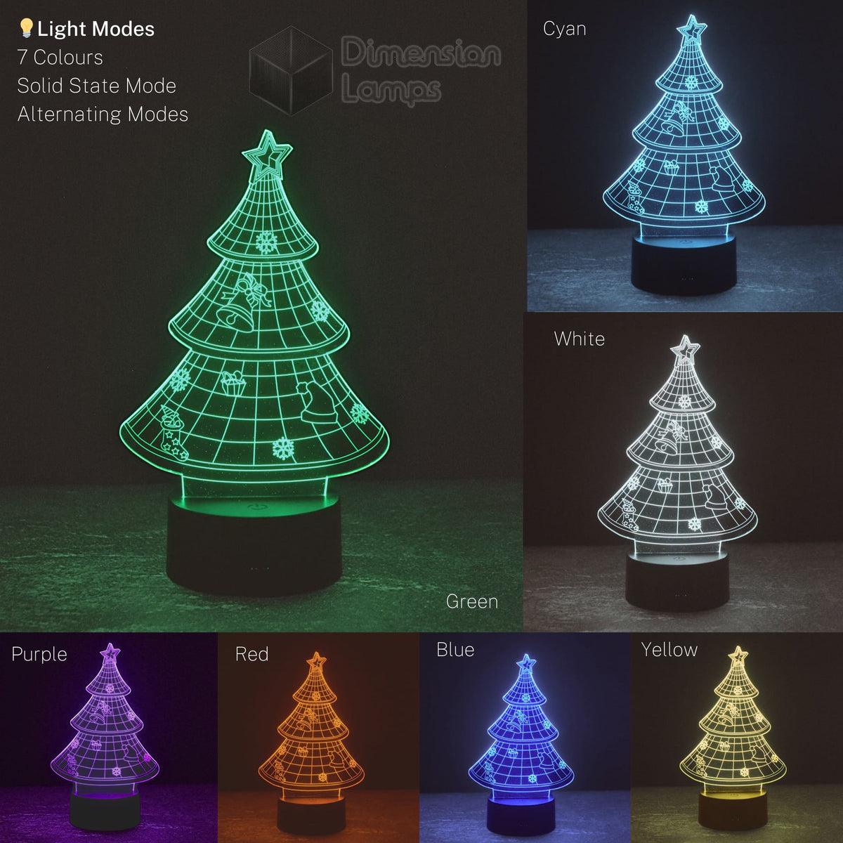 Christmas Tree 3D Lamp