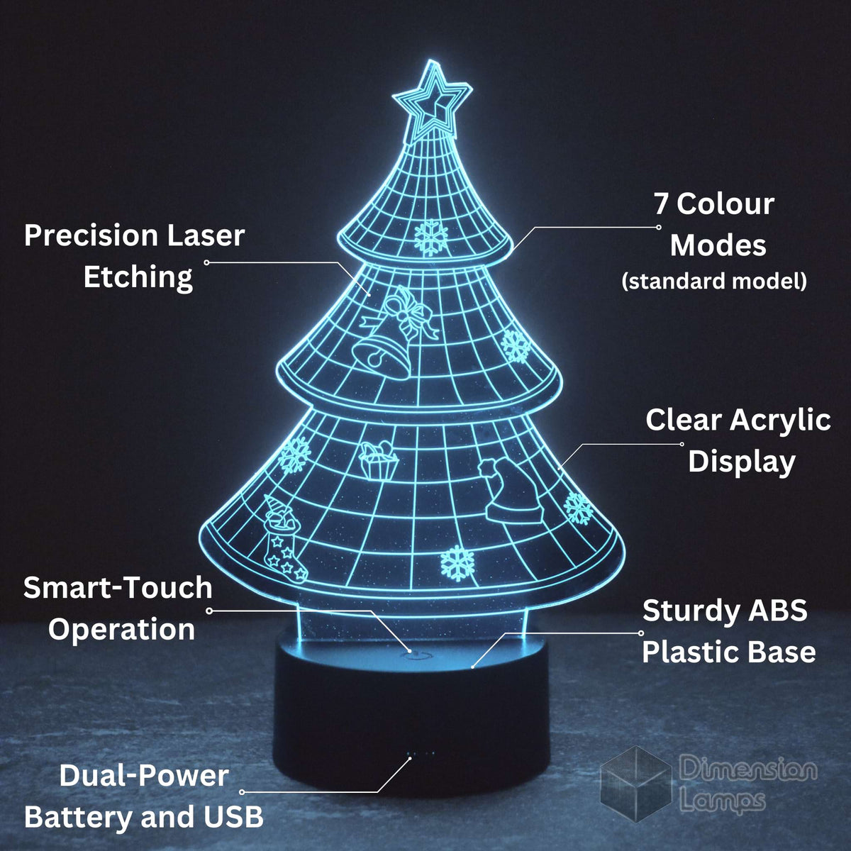 Christmas Tree 3D Lamp