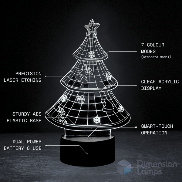 Christmas Tree 3D Lamp