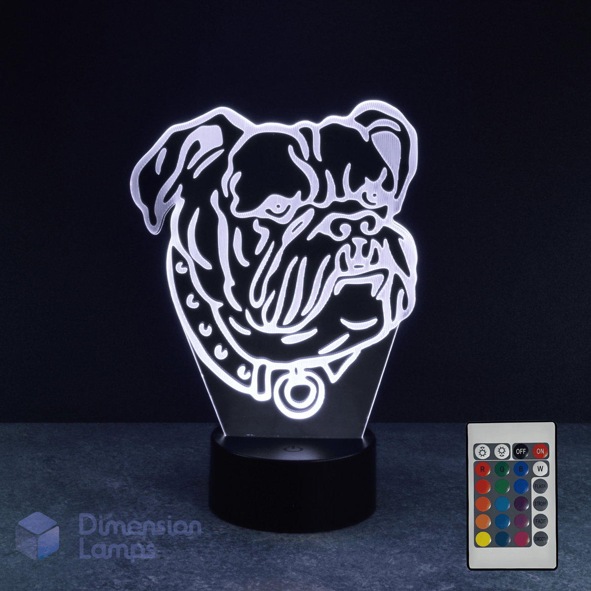Bulldog 3D Lamp