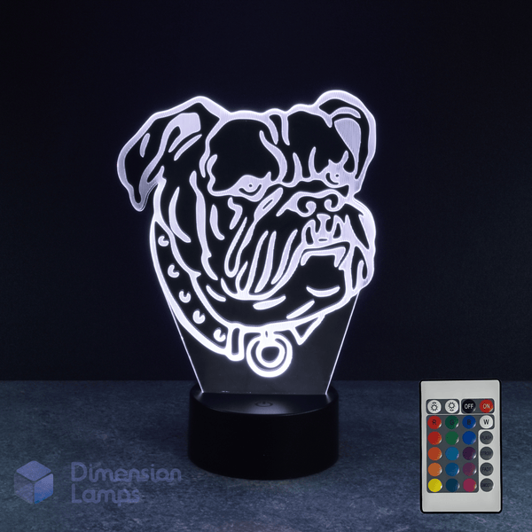 Bulldog 3D Lamp