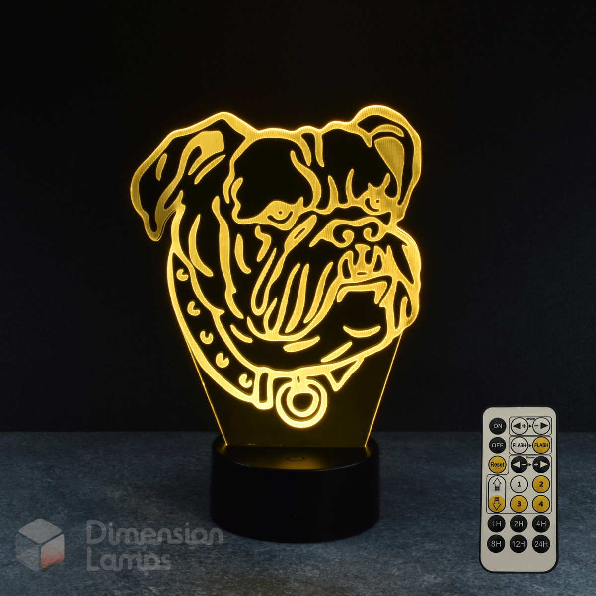 Bulldog 3D Lamp