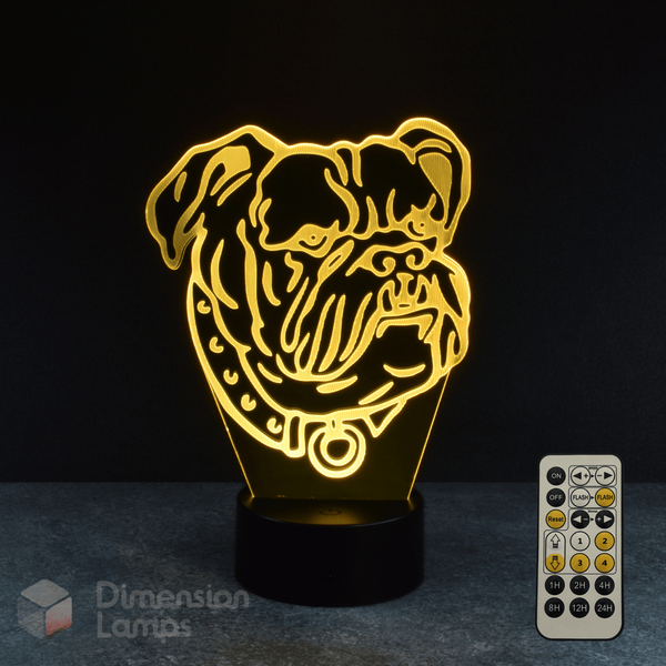 Bulldog 3D Lamp