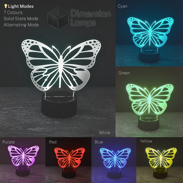 Butterfly 2 3D Lamp