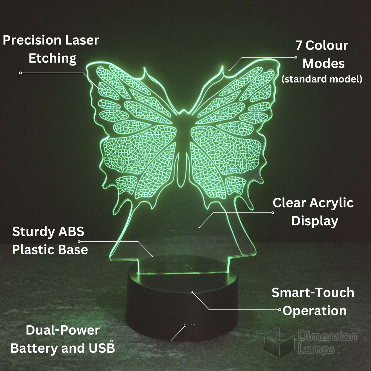 Butterfly 3D Lamp