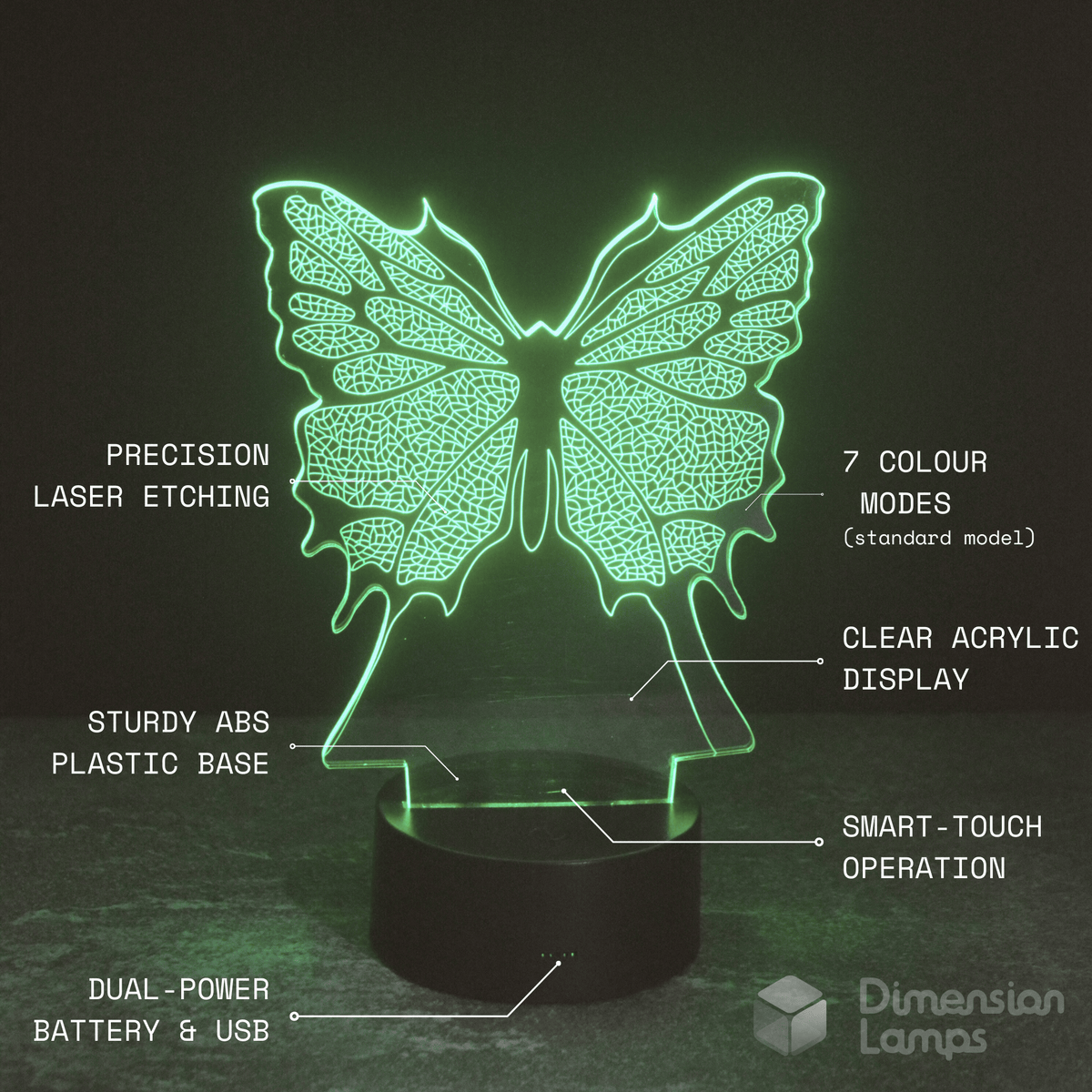 Butterfly 3D Lamp