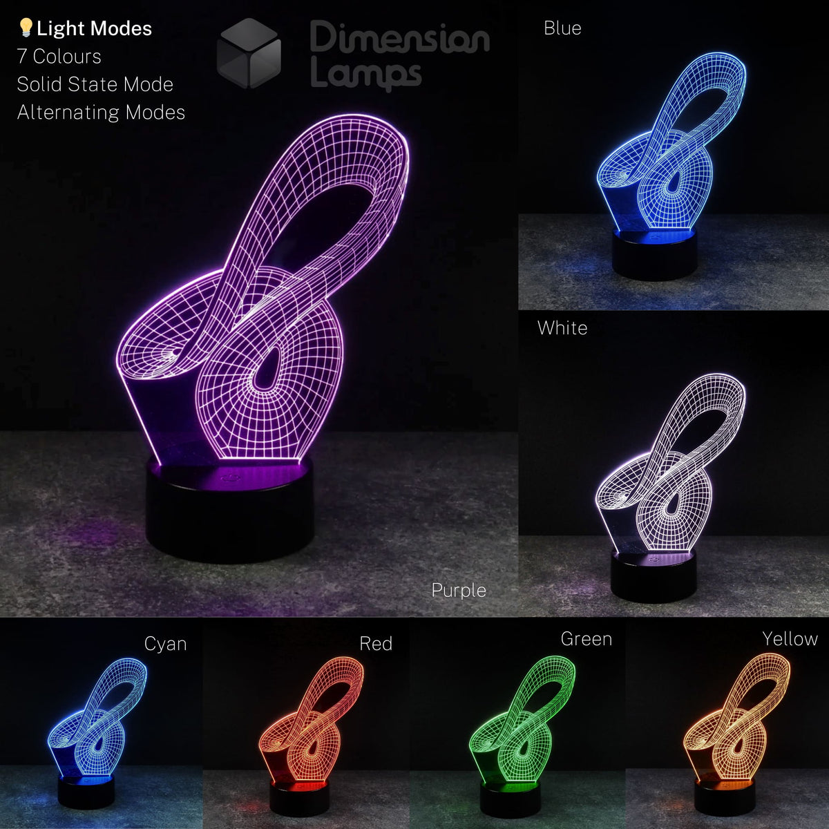 Curved Space 3D Lamp