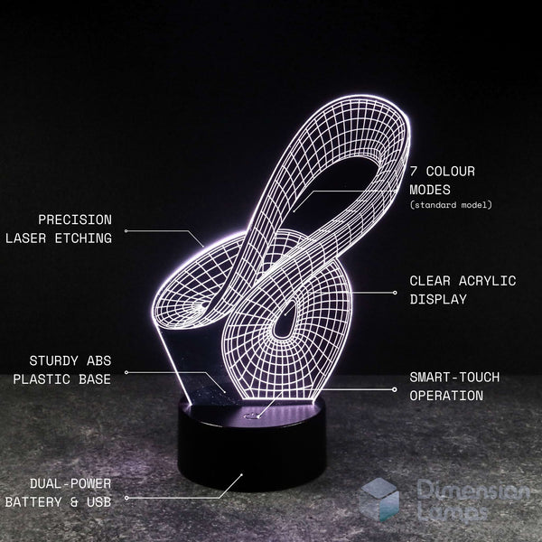 Curved Space 3D Lamp