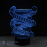 3D wireframe DNA Strand Double Helix lamp, teen science themed gift idea.