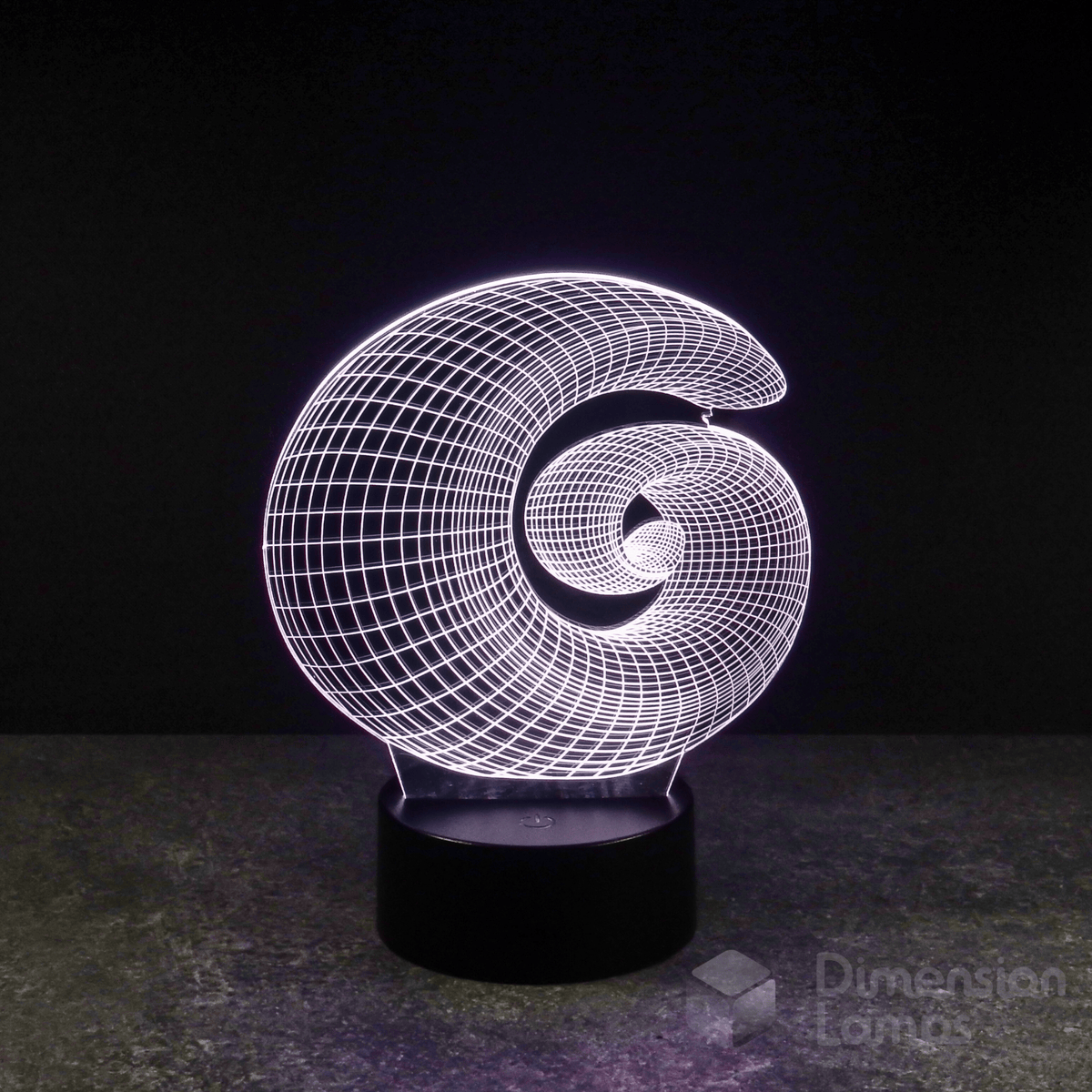 Fibonacci Spiral 3D Lamp