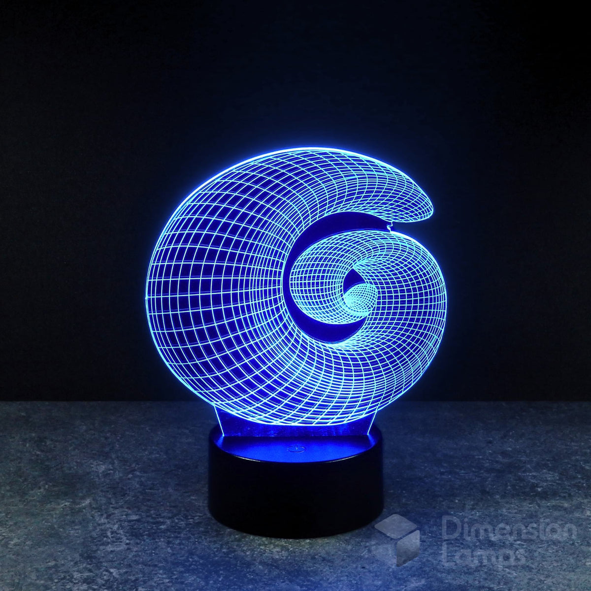 Fibonacci Spiral 3D Lamp