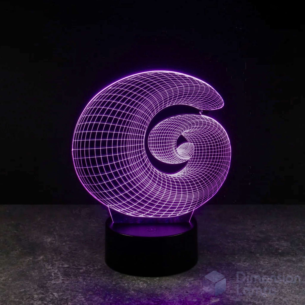 Fibonacci Spiral 3D Lamp