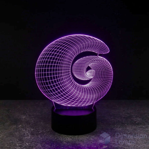 Fibonacci Spiral 3D Lamp