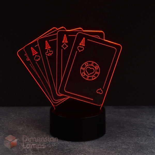 Four Aces 3D Lamp