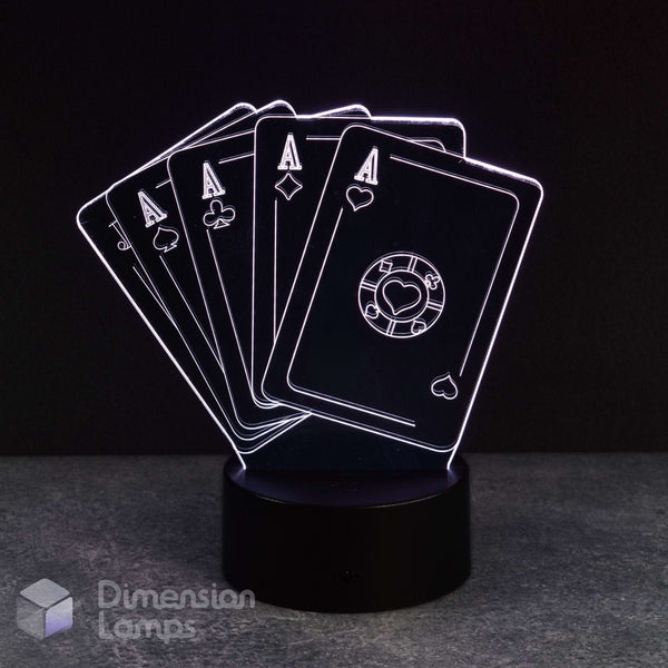 Four Aces 3D Lamp