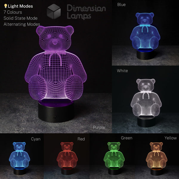 Grand Teddy Bear 3D Lamp