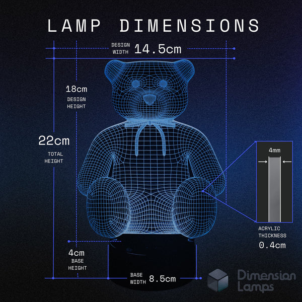 Grand Teddy Bear 3D Lamp