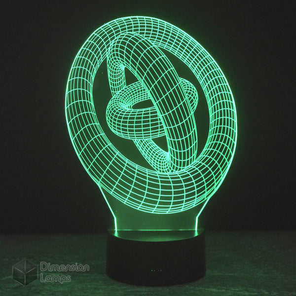 Gyroscopic Circles 3D Lamp