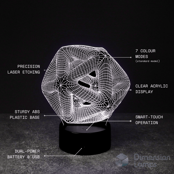 Icosahedron 3D Lamp