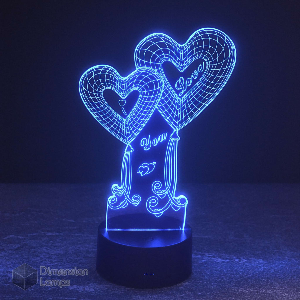 I Love You 3D Lamp