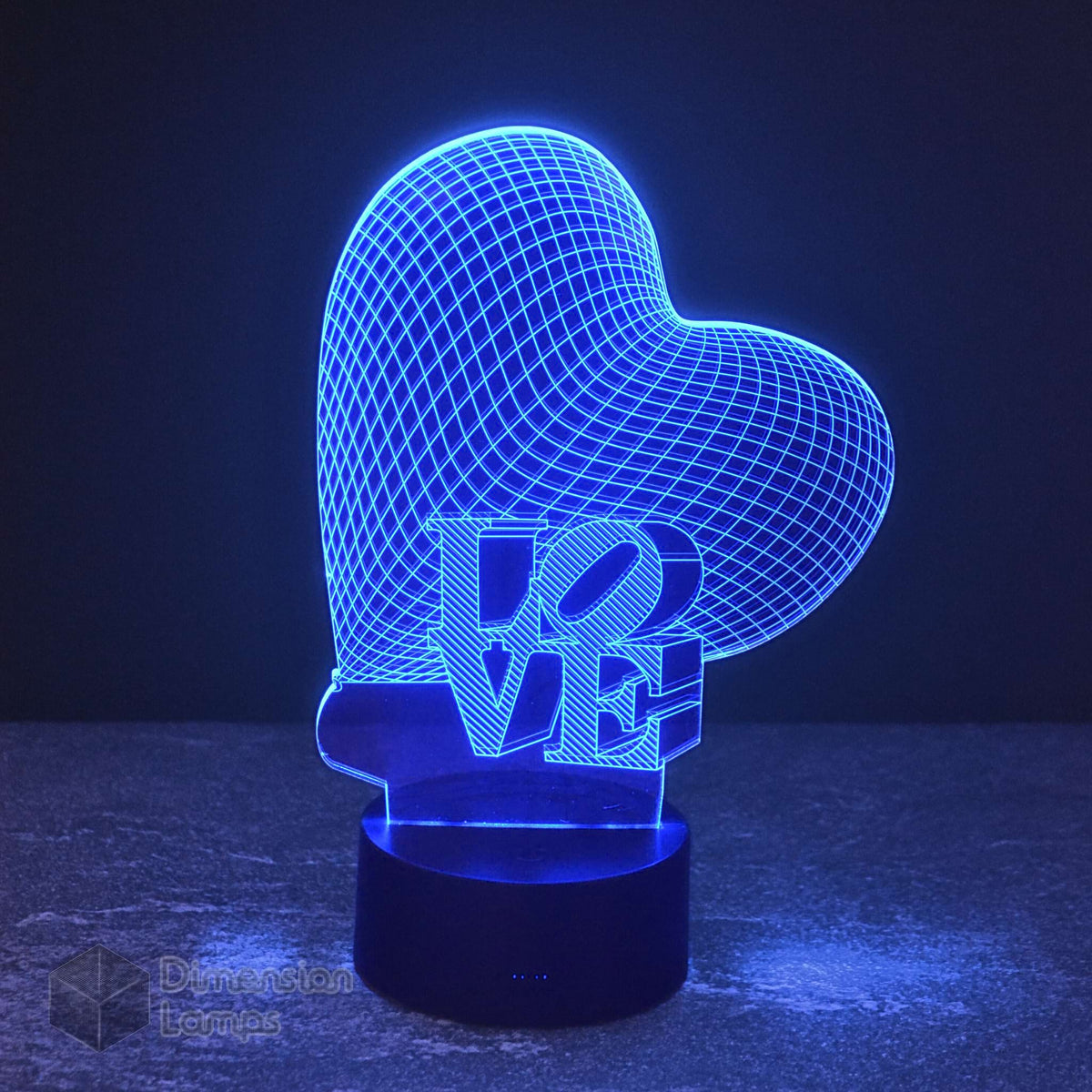 Love Heart 3D Lamp