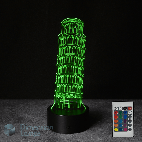 Leaning Tower of Pisa 3D Lamp