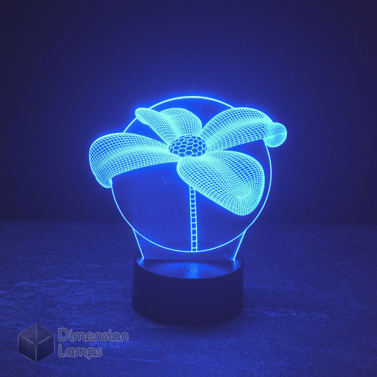 This blue Ornamental Flower 3D LED lamp offers a stylish lighting solution for any home in Australia.