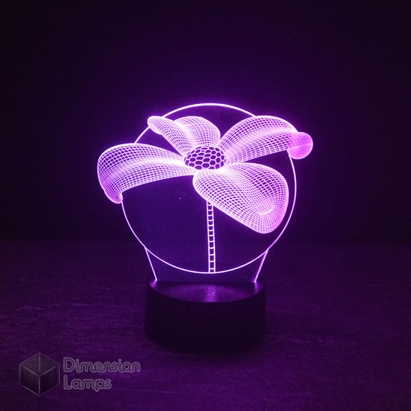 The purple Lilly Flower 3D LED lamp adds a touch of modern elegance to any Australian interior.