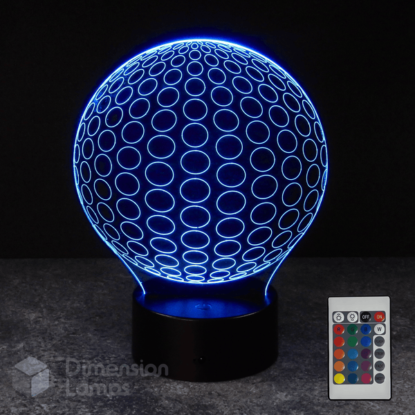 Radial Circles 3D Lamp
