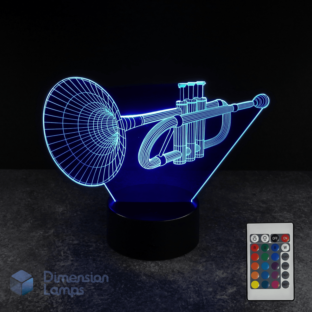 Trumpet 3D Lamp