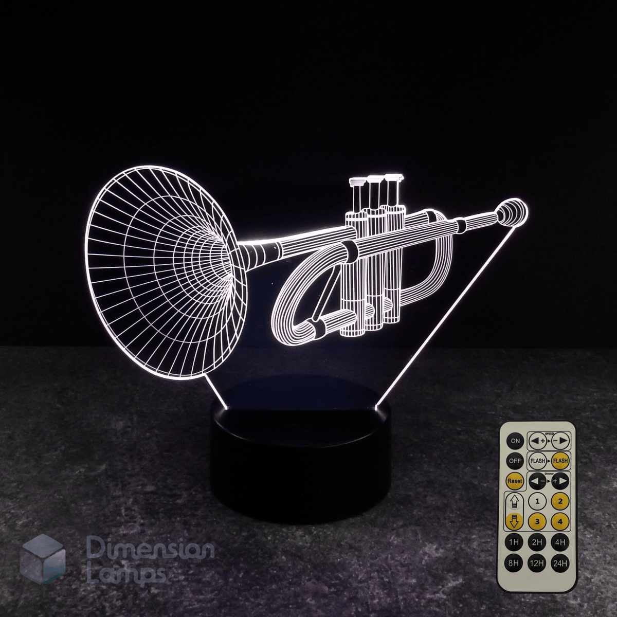 Trumpet 3D Lamp