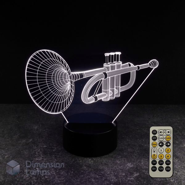 Trumpet 3D Lamp