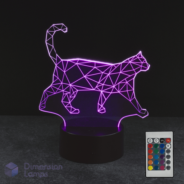 Walking Cat 3D Lamp