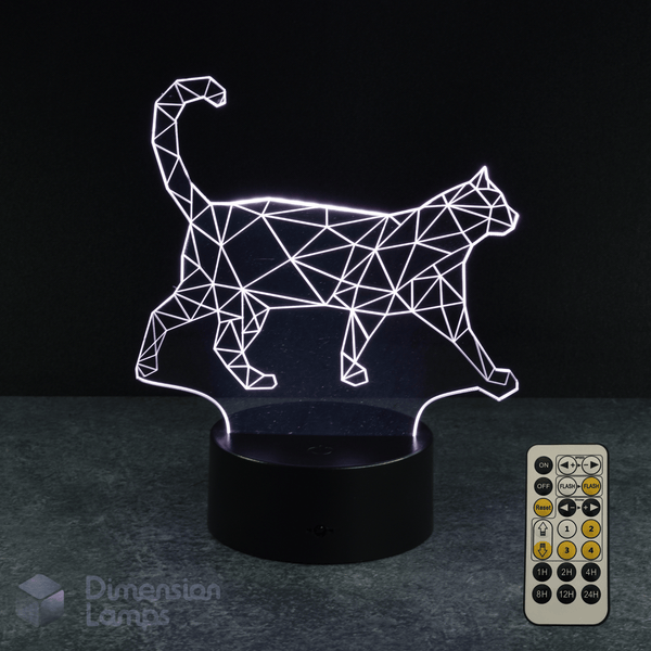 Walking Cat 3D Lamp