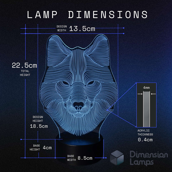 Wolf 3D Lamp